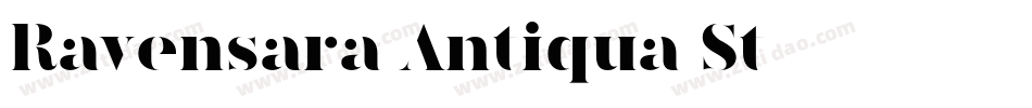 Ravensara Antiqua St字体转换